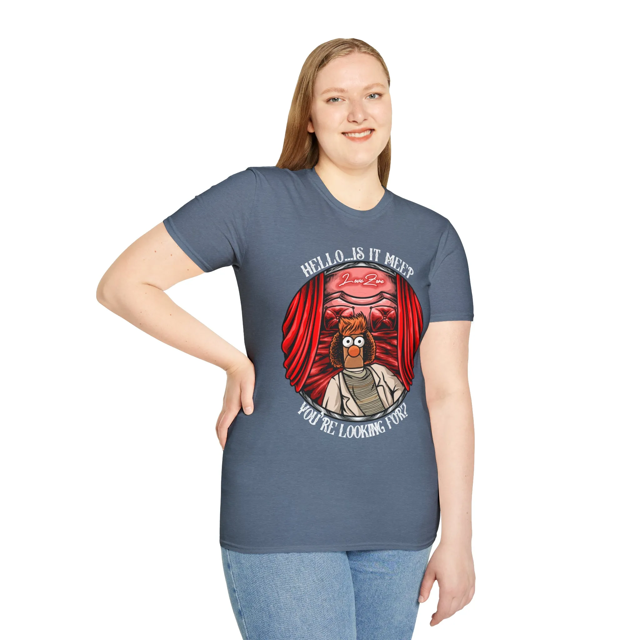 Hello Meeper Tee On SoftStyle