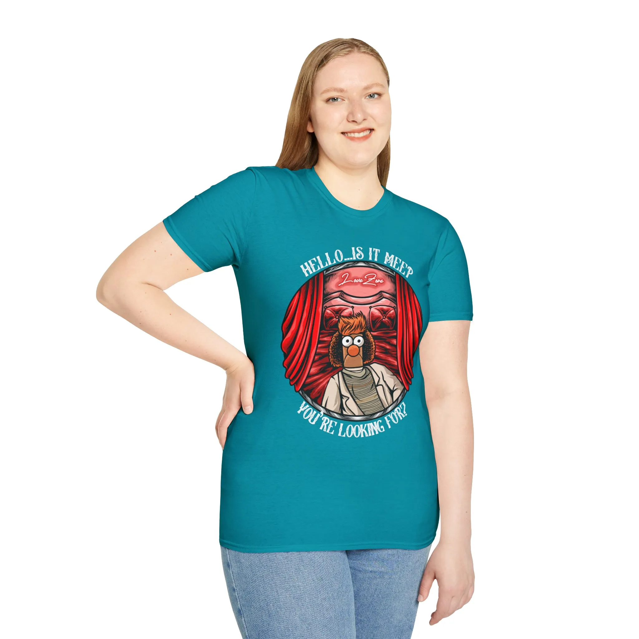 Hello Meeper Tee On SoftStyle