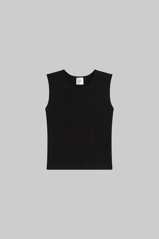 Julien sleeveless crew -- black
