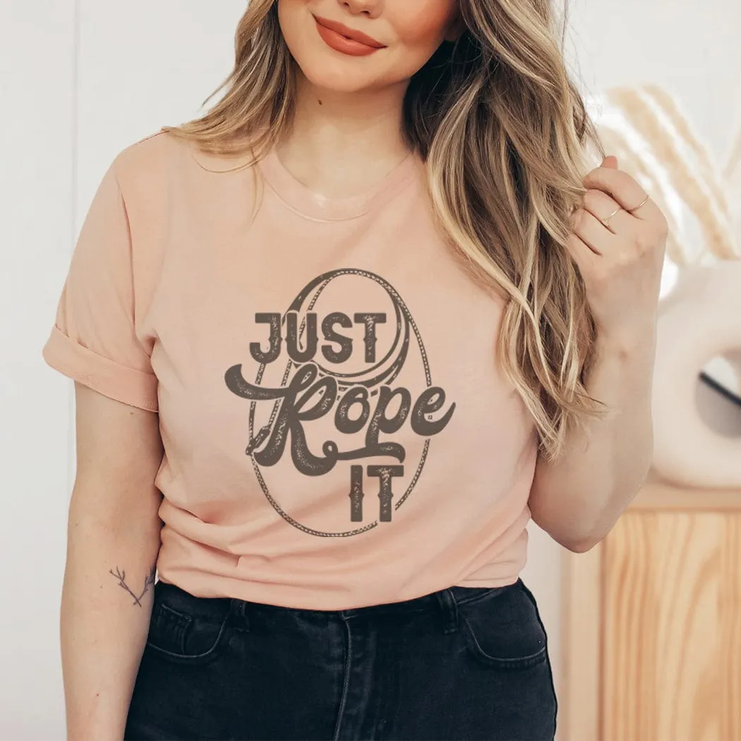 Just Rope It Western Graphic T-Shirt - WE204