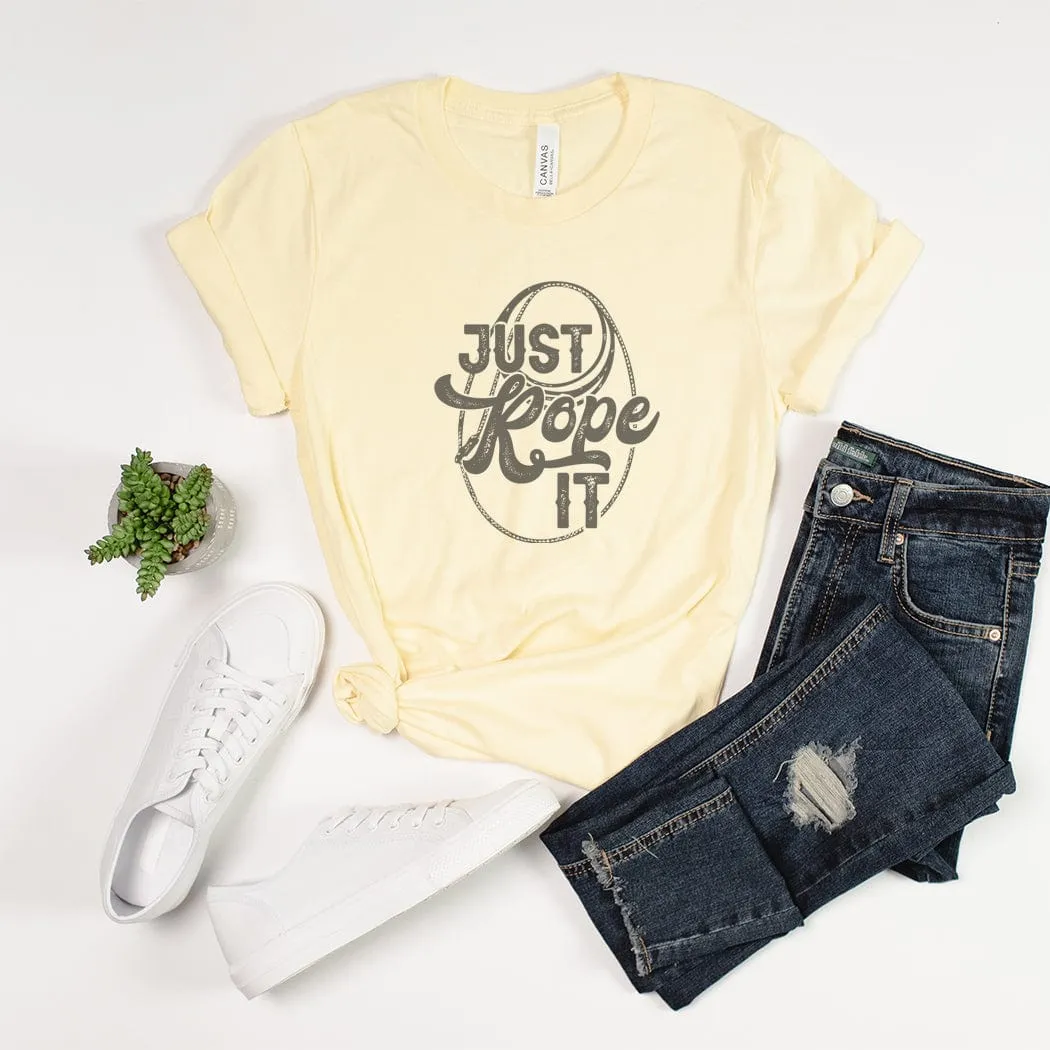 Just Rope It Western Graphic T-Shirt - WE204
