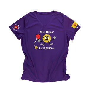 Las Cruces Ladies Let It Bounce Performance Pickleball T-Shirt