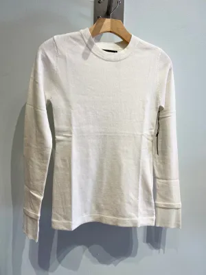 L/S Cotton Cashmere shirt in Pearl