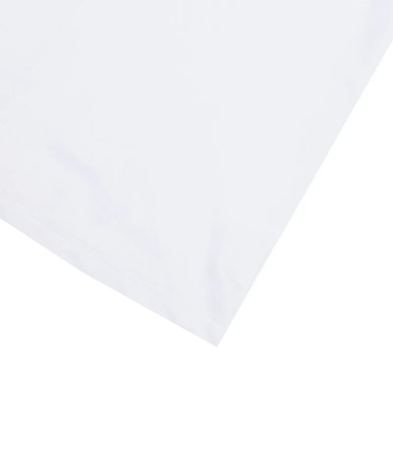 MACKY Golf: Slim Half Neck T-Shirt - White