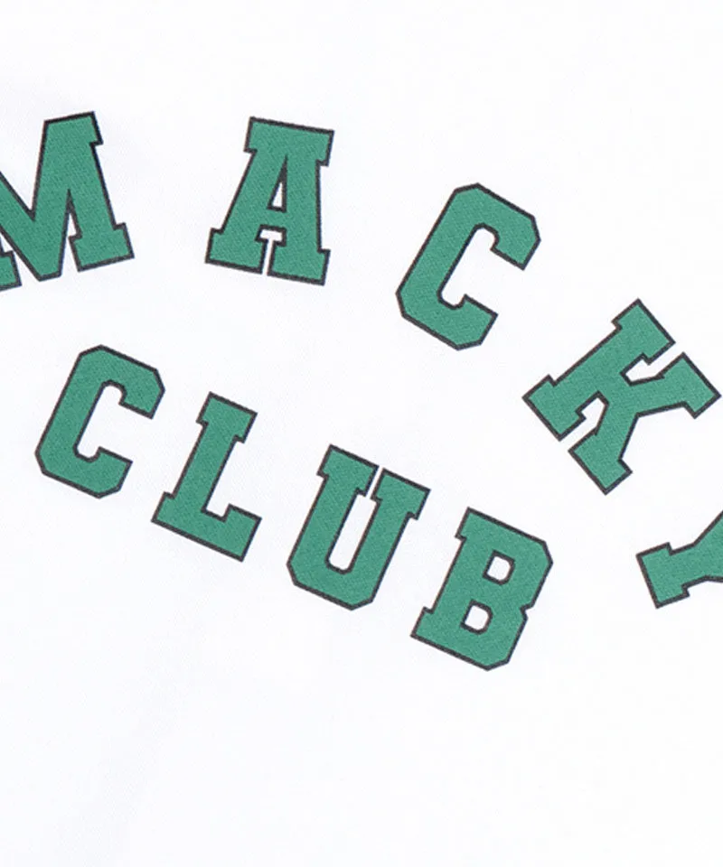 MACKY Golf: Slim Half Neck T-Shirt - White