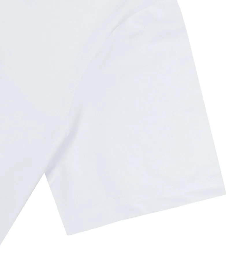 MACKY Golf: Slim Half Neck T-Shirt - White