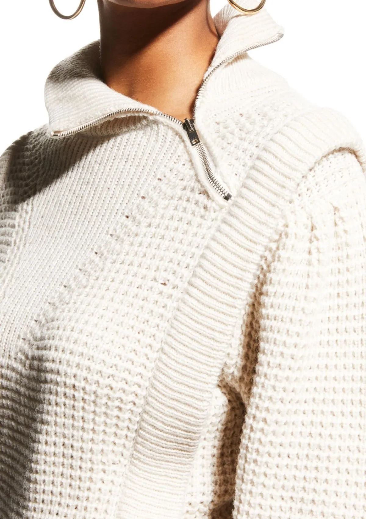 Macky turtleneck Sweater in Cream