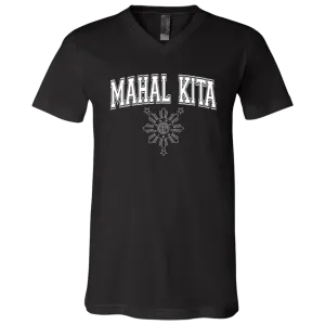 Mahal Kita University CP Unisex Jersey V-Neck T-Shirt