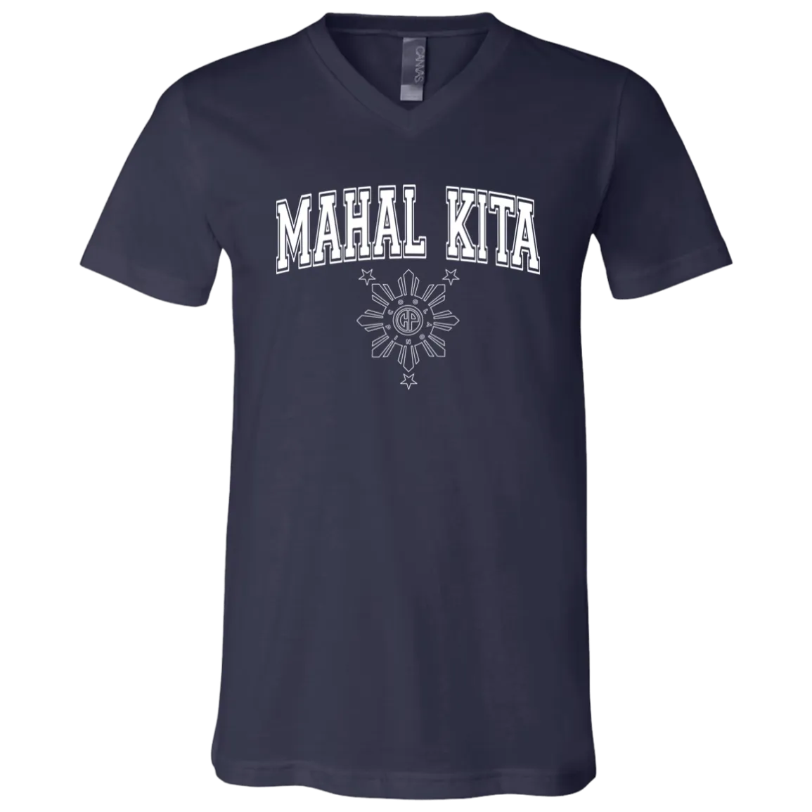 Mahal Kita University CP Unisex Jersey V-Neck T-Shirt