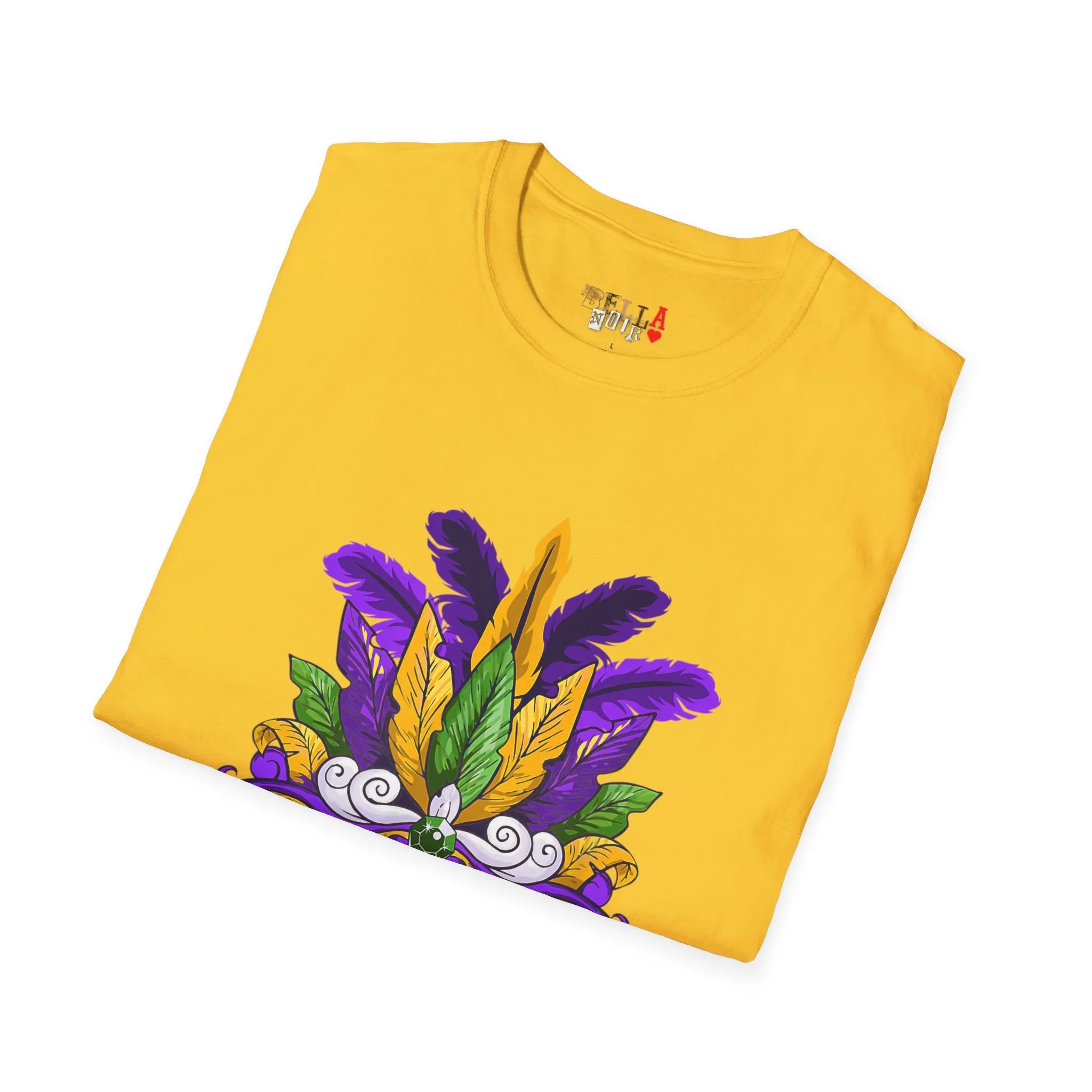 Mardi Gras Mask Unisex Softstyle T-Shirt