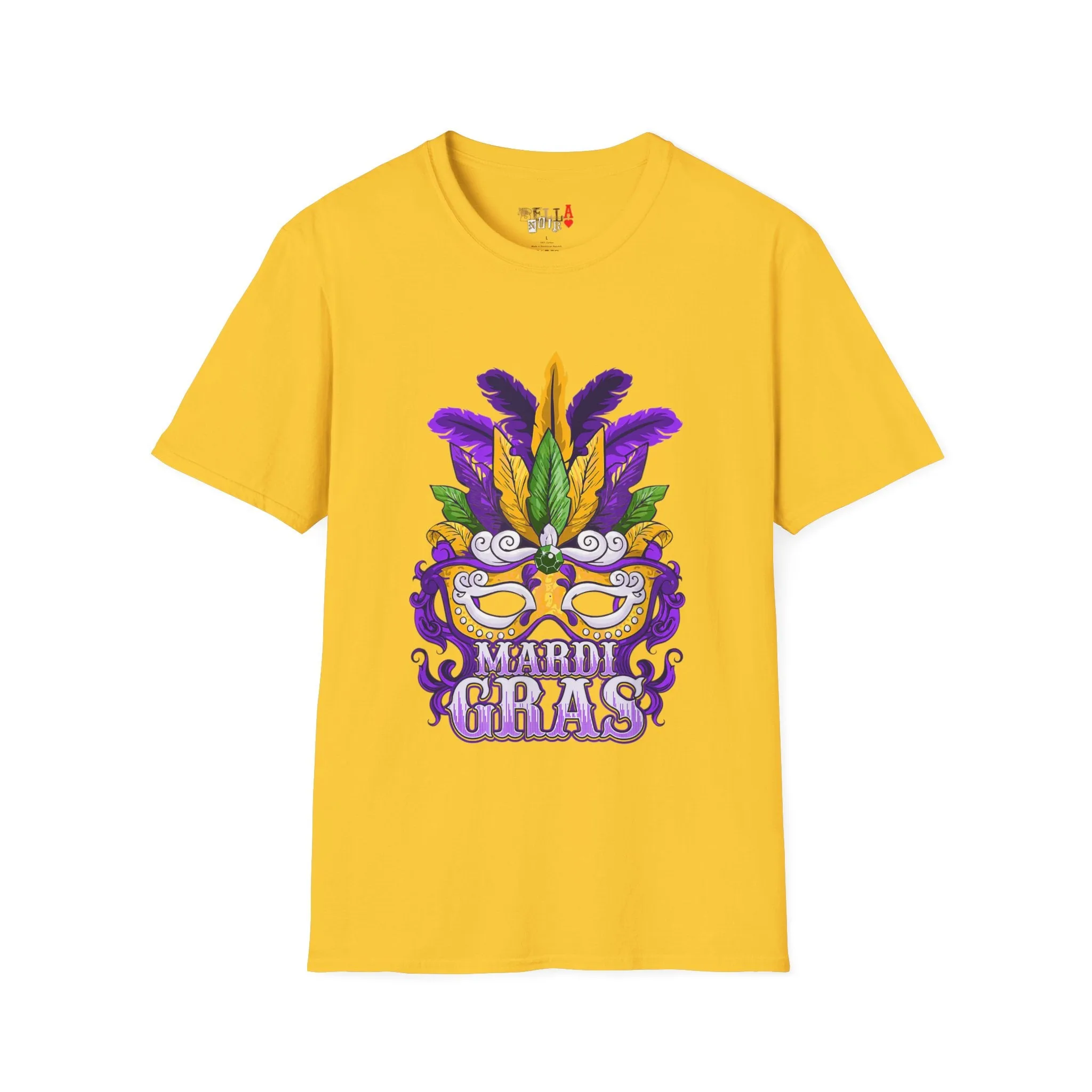 Mardi Gras Mask Unisex Softstyle T-Shirt