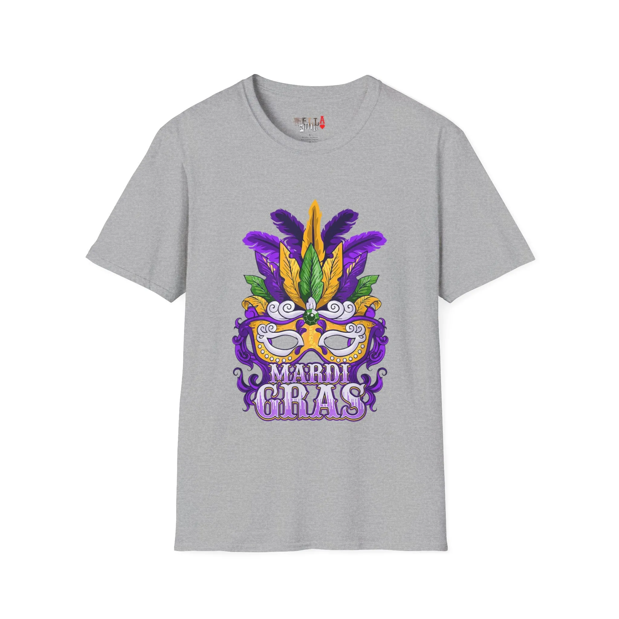 Mardi Gras Mask Unisex Softstyle T-Shirt
