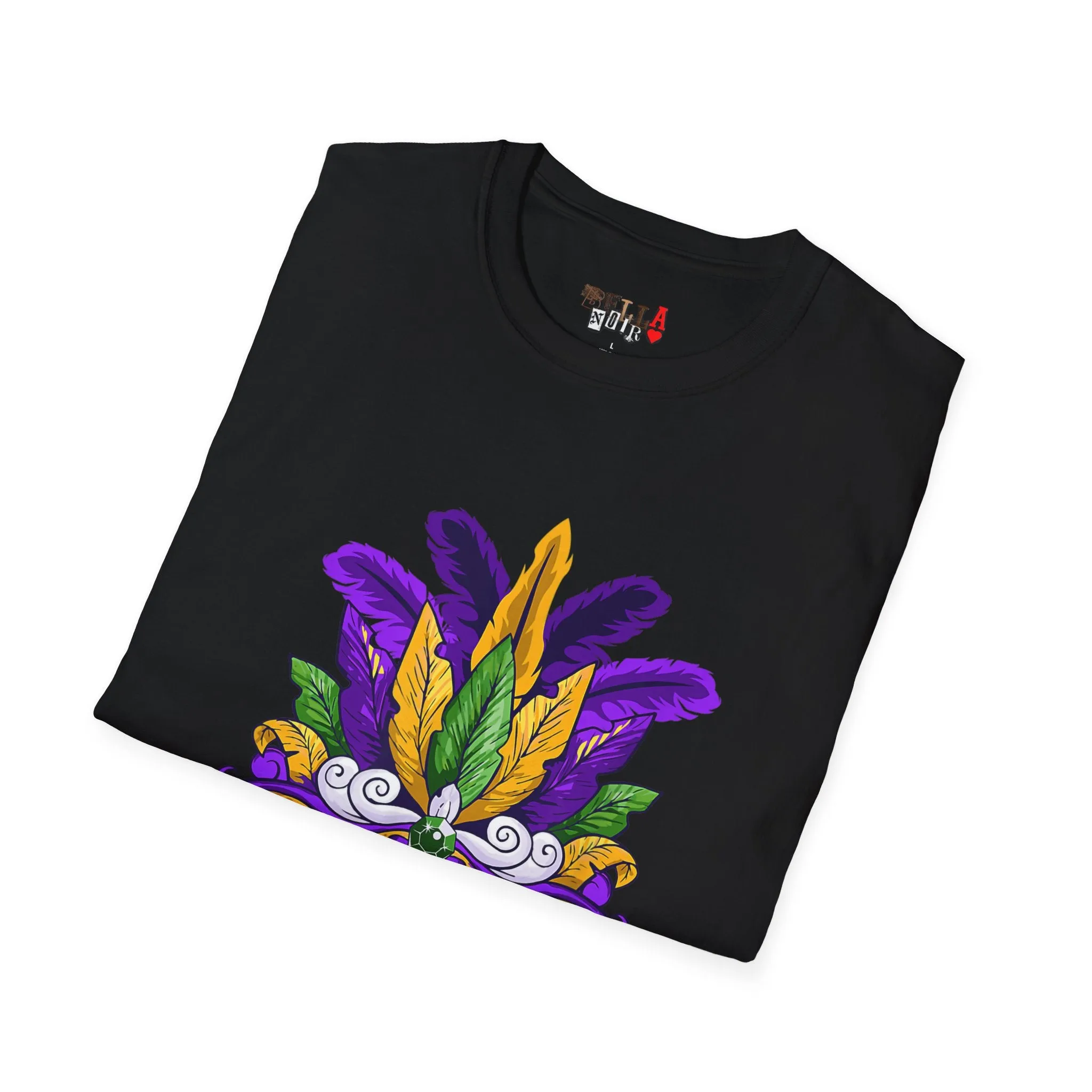 Mardi Gras Mask Unisex Softstyle T-Shirt
