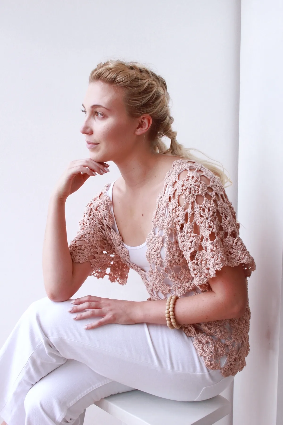Mauve Crochet Top