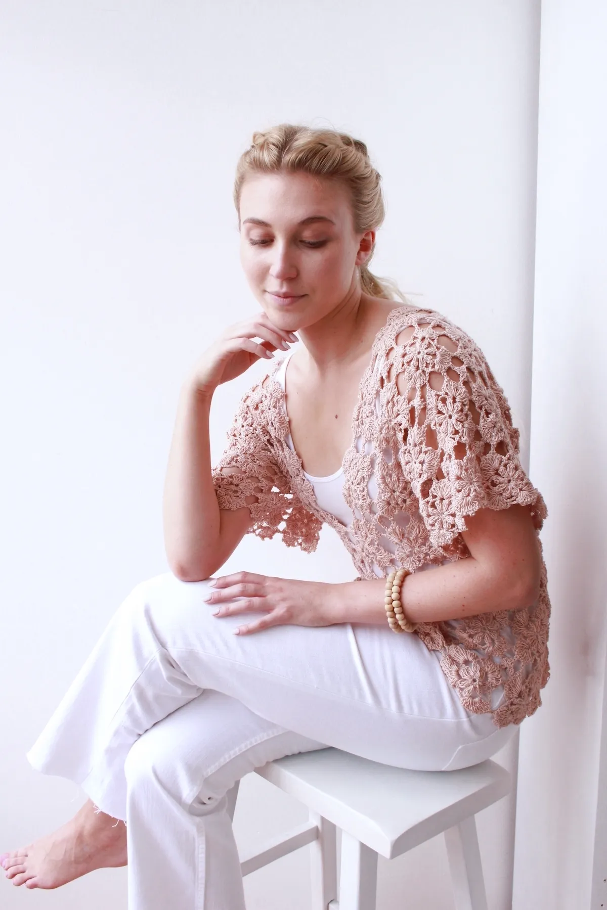 Mauve Crochet Top