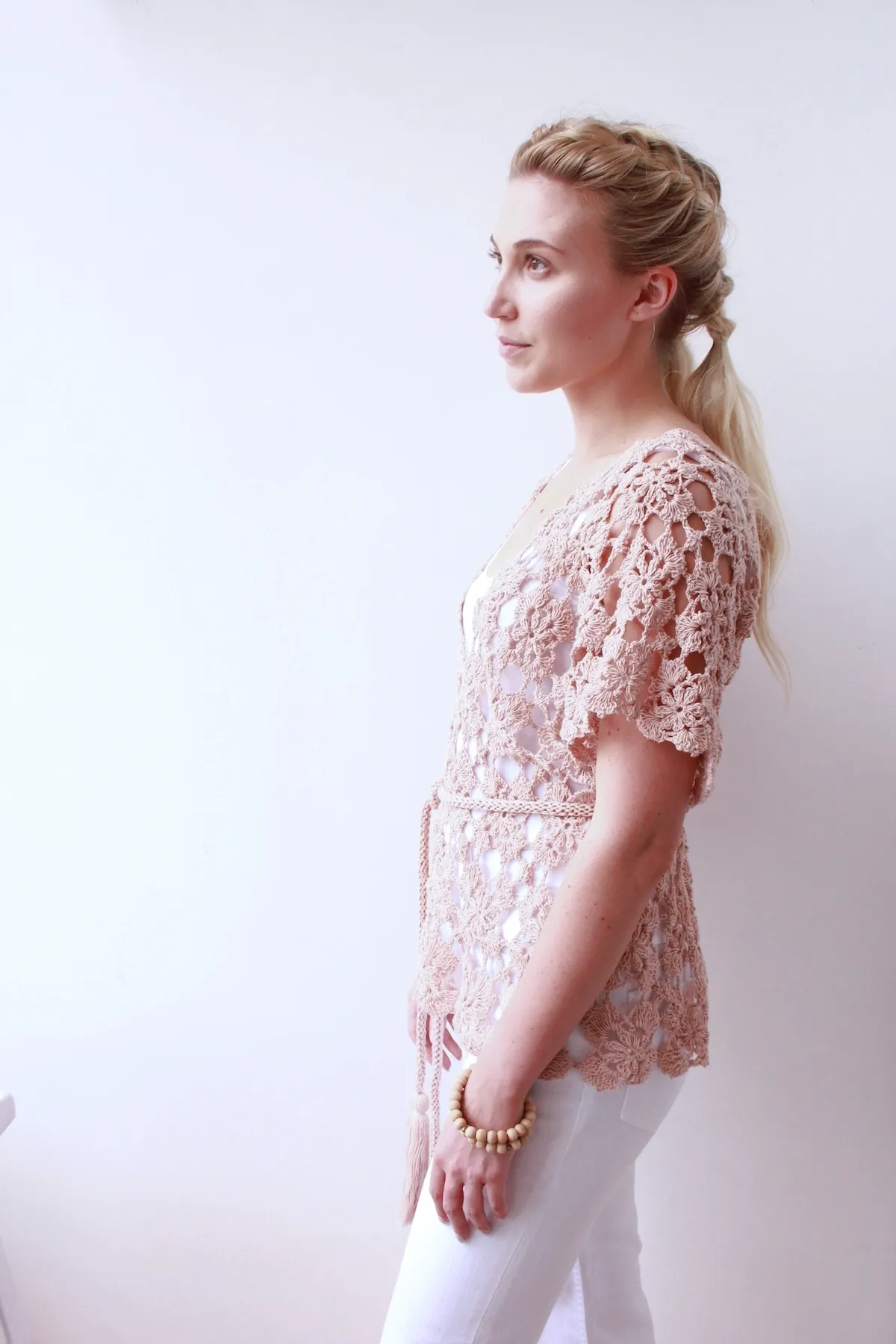 Mauve Crochet Top