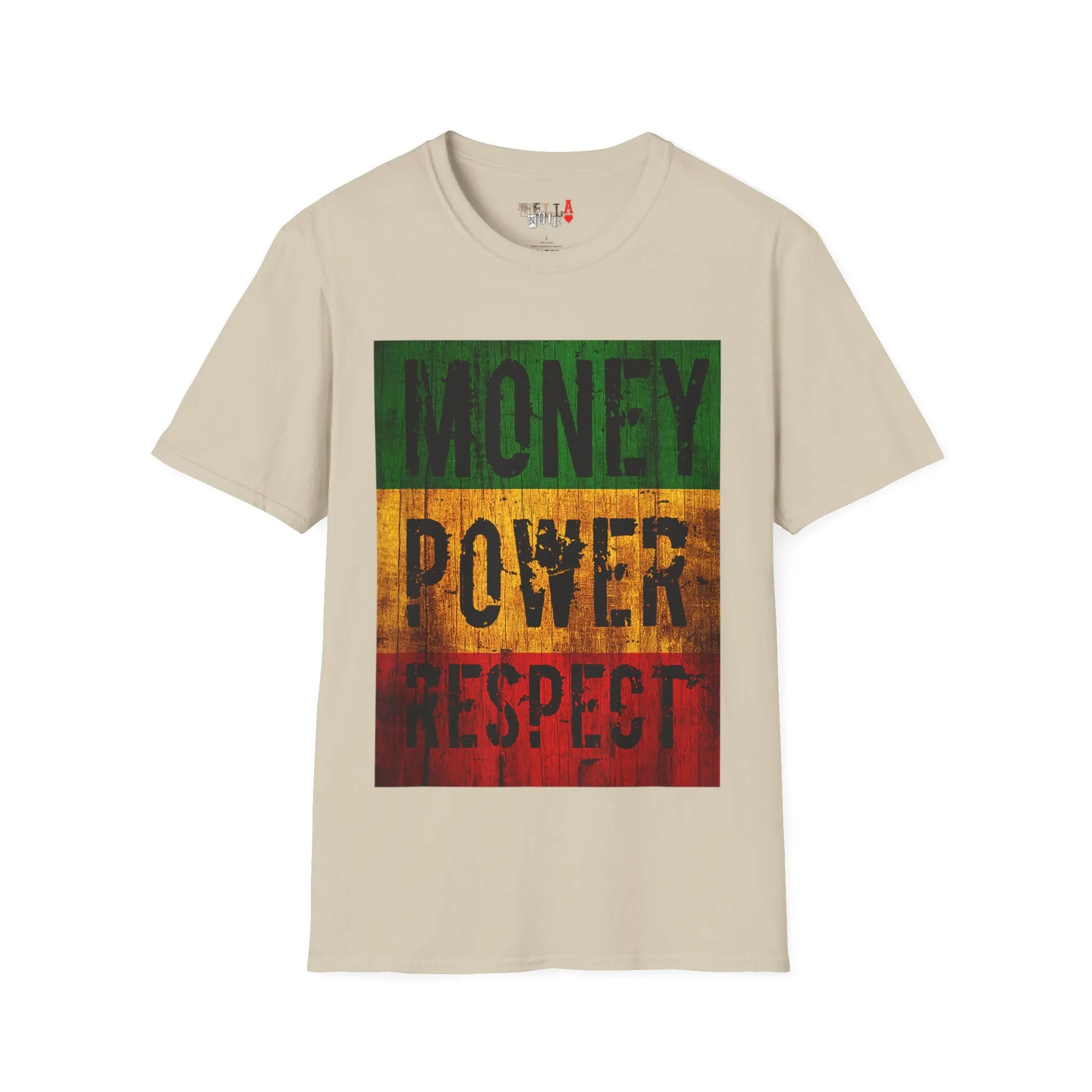 Money Power Respect Unisex Softstyle T-Shirt