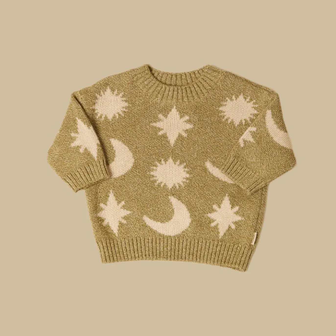 Moon Knit Sweater - Nordic Nep Green