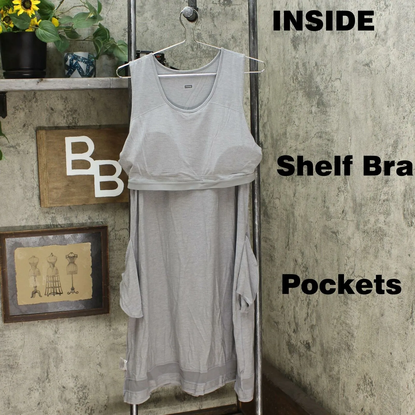 MPG Mondetta Performance Gear Women's Everyday Dress With Built In Bra
