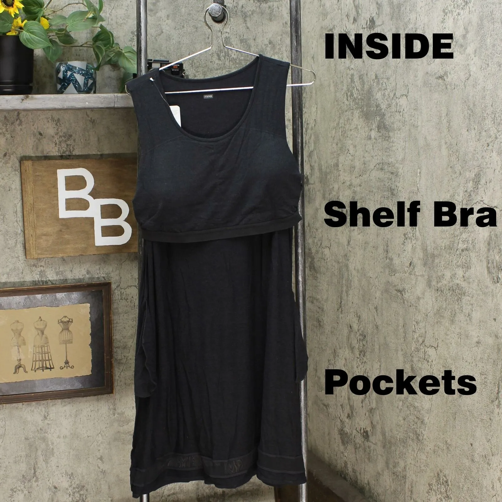 MPG Mondetta Performance Gear Women's Everyday Dress With Built In Bra