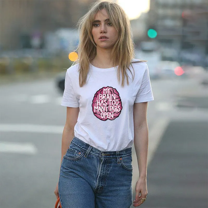 MY BRAIN HAS TOO MANY TABS OPEN Cotton Tee
