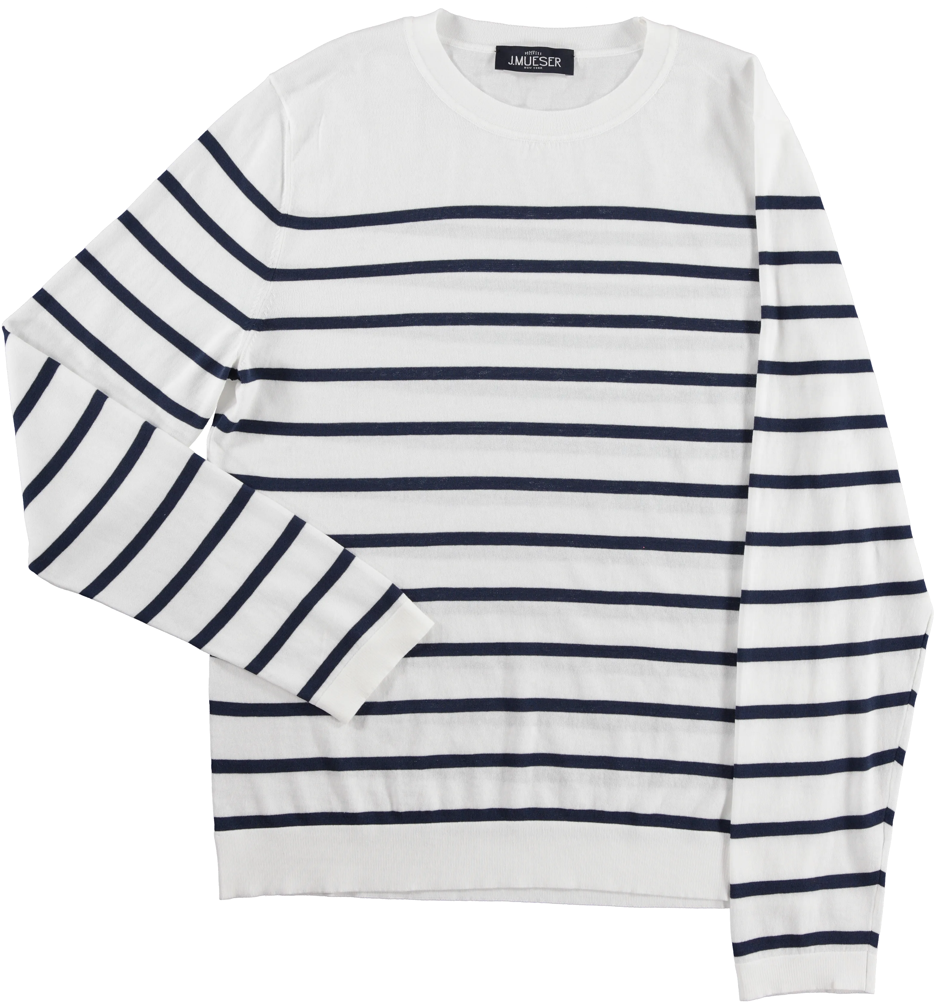 Navy Breton Stripe Long Sleeve T-Shirt