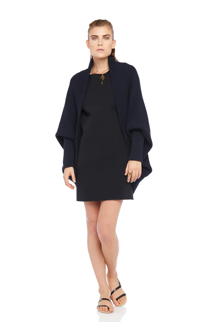 Navy Cotton Cape