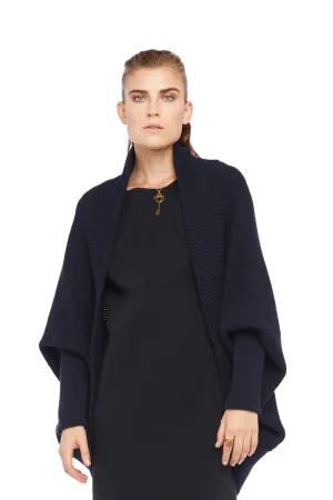 Navy Cotton Cape
