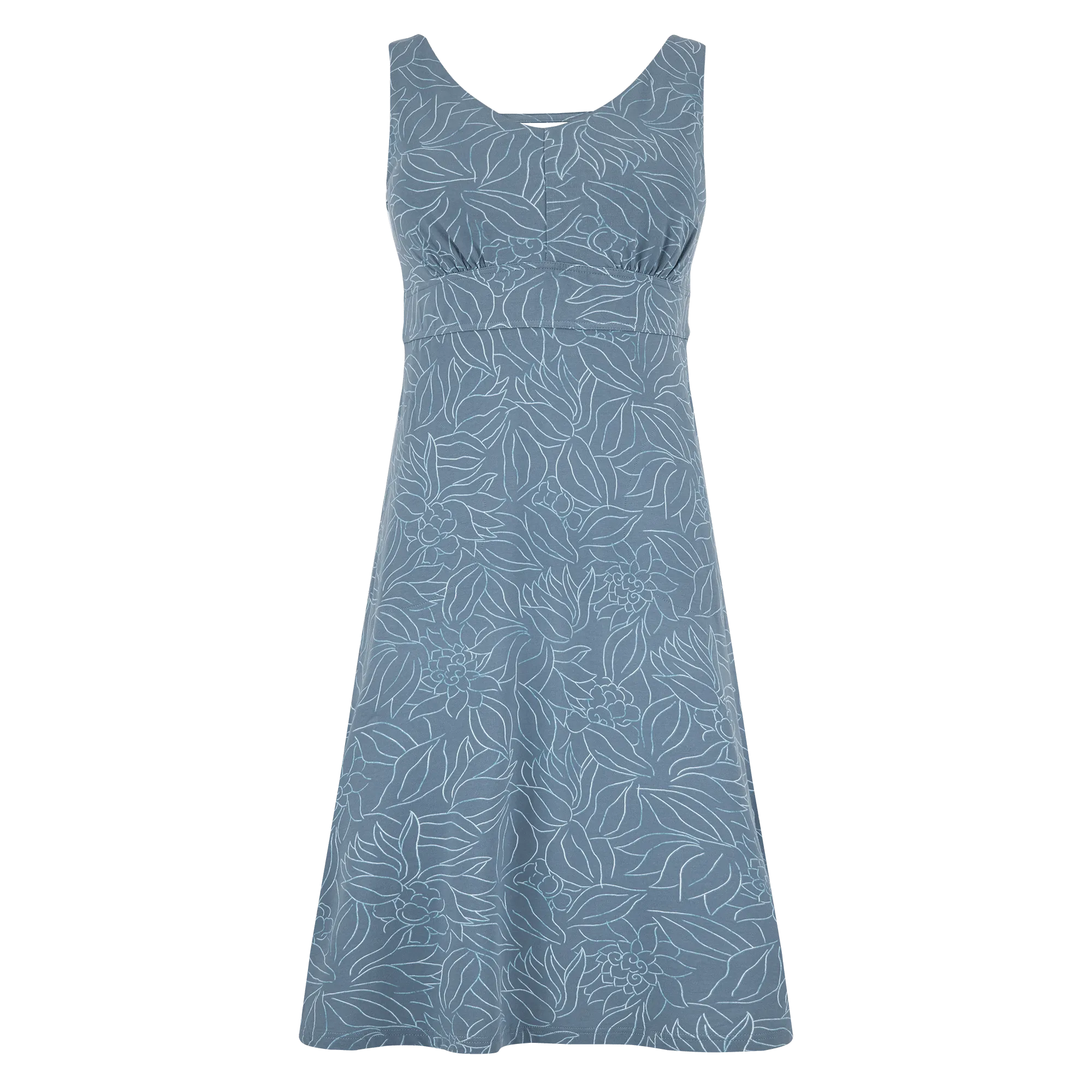 Neha Midi Dress - Haze Leaf