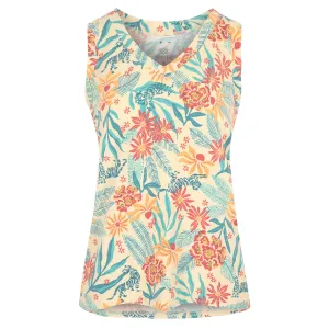 Neha V-Neck Tank Top - Peetho Tiger Floral