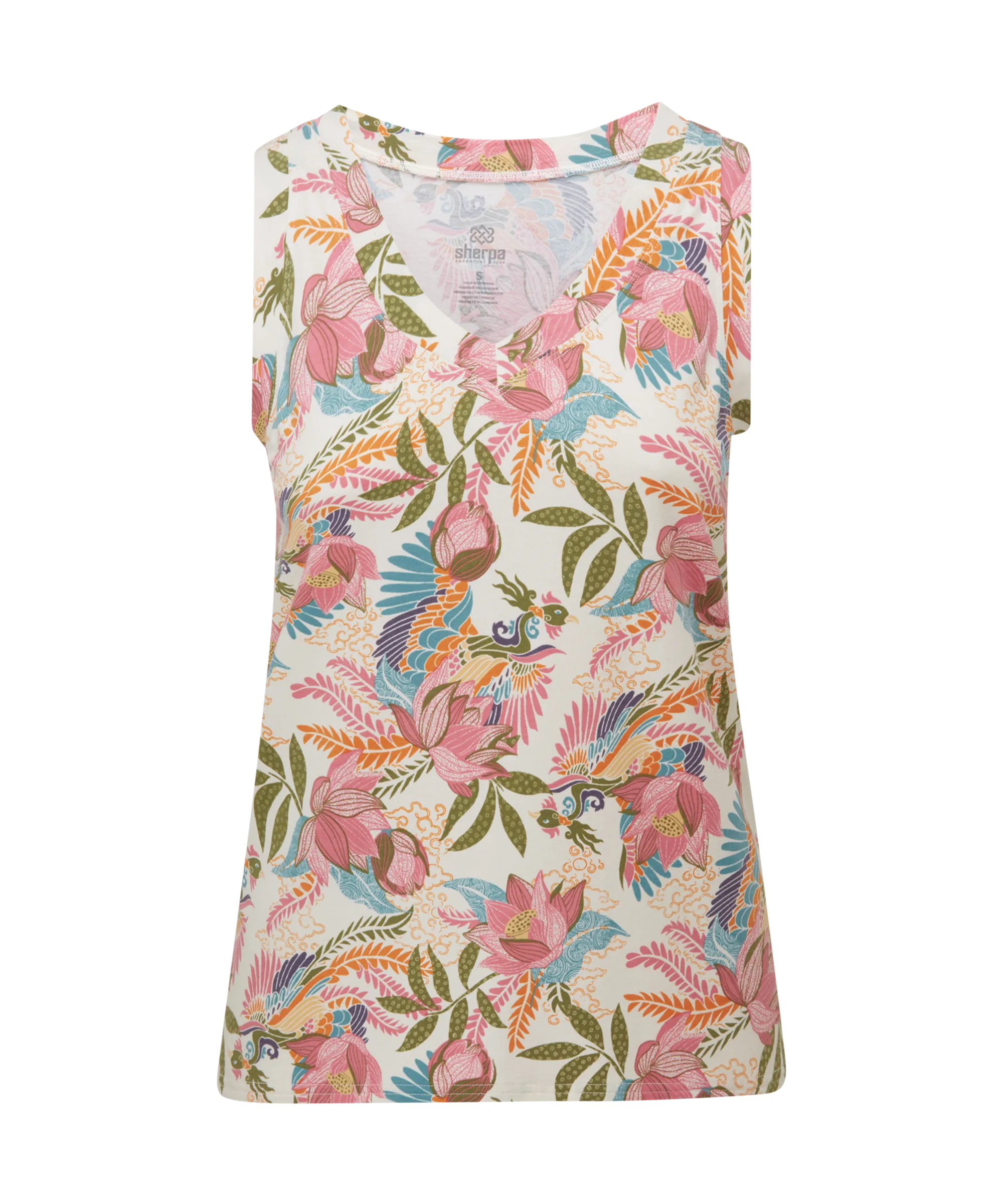 Neha V-Neck Tank Top - Rosie Peacock