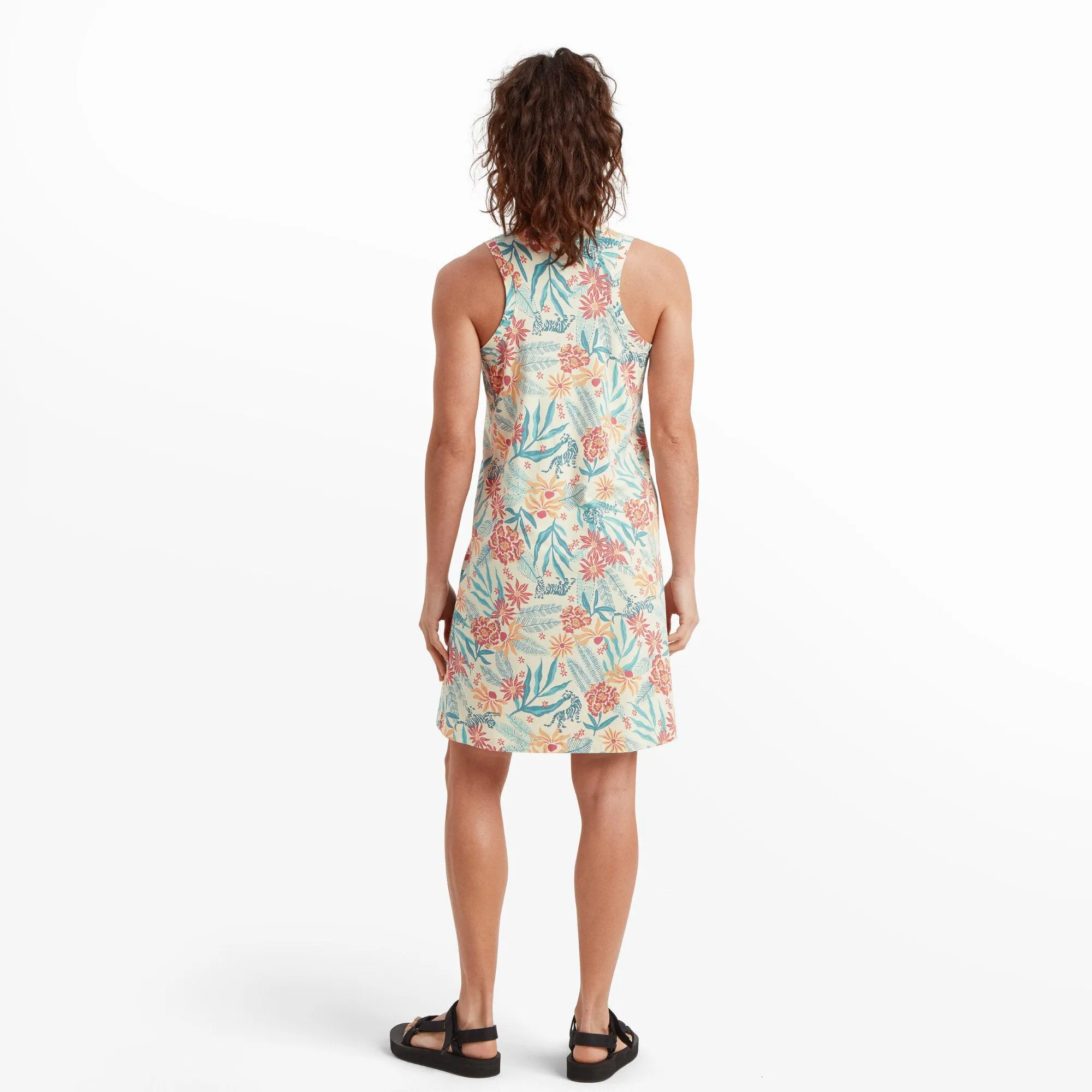 Padma Sporty Dress - Peetho Tiger Floral