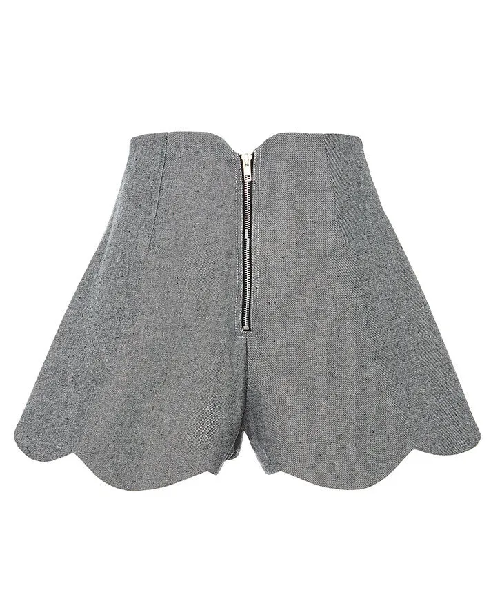 PAPER London | Fraise Shorts in Denim Grey