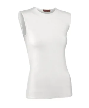 PB&J Ladies Modal Sleeveless Shell - White