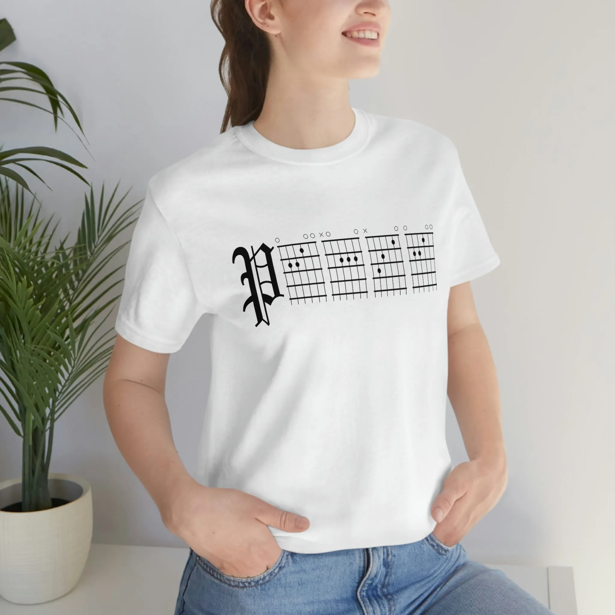 Peace Guitar Chords Shirts /Guitar Shirts/Guitar Players/Music/Peace/Inspirational/Musicians/Graphics/Music Lover Shirts/Band Shirts