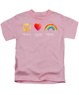 Peace Love And Pride - Kids T-Shirt