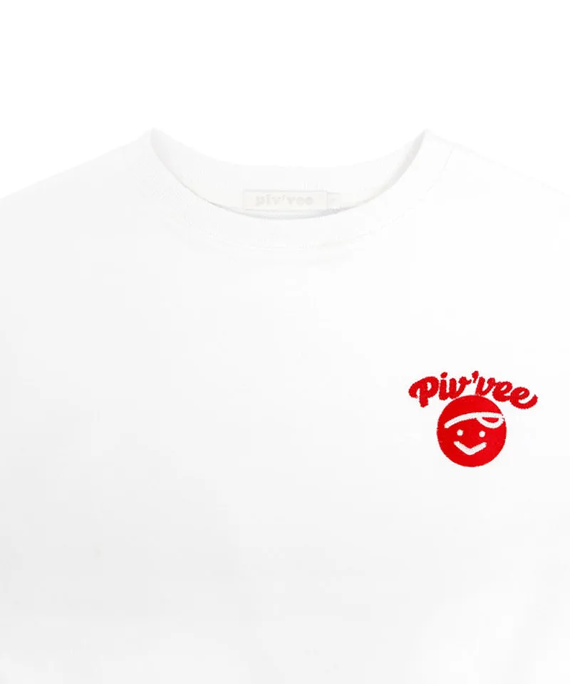 PIV'VEE Calivee Embroidery Sweatshirt - Cloud White