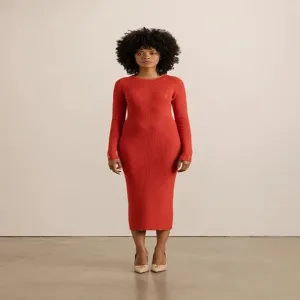 Polo Womens Knitwear Ladies Bodycon Dress