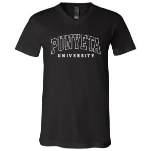 Punyeta University Unisex Jersey V-Neck T-Shirt