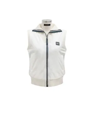 Q.C PLAY: Lightweight Wellon Padded Knit Vest - Ivory