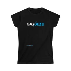 "Gazgezu" Black Custom T-Shirt for Women