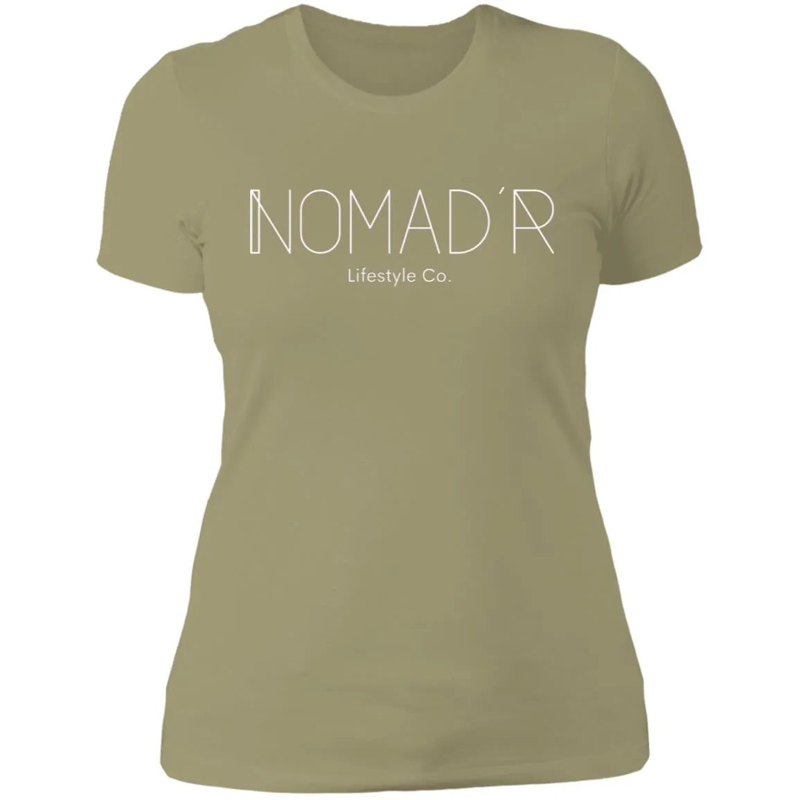 "NOMAD'R- WHITE" Ladies' Boyfriend T-Shirt