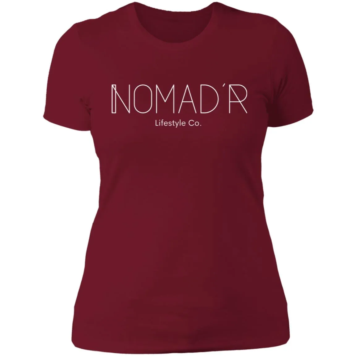 "NOMAD'R- WHITE" Ladies' Boyfriend T-Shirt
