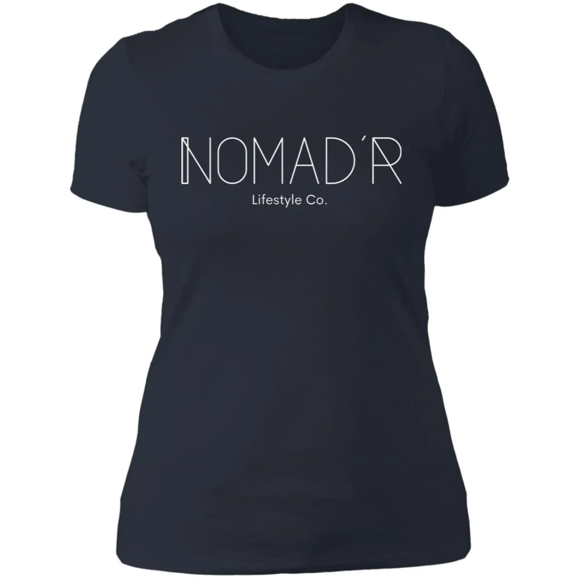 "NOMAD'R- WHITE" Ladies' Boyfriend T-Shirt