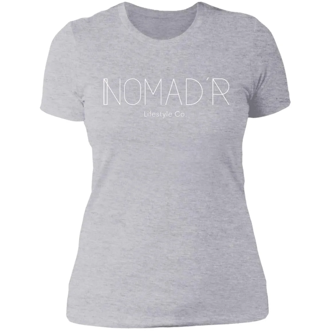 "NOMAD'R- WHITE" Ladies' Boyfriend T-Shirt