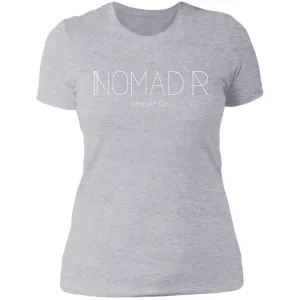 "NOMAD'R- WHITE" Ladies' Boyfriend T-Shirt