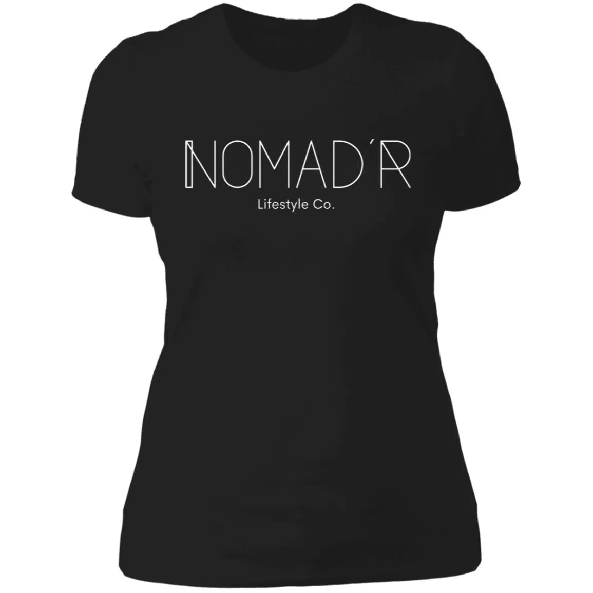 "NOMAD'R- WHITE" Ladies' Boyfriend T-Shirt