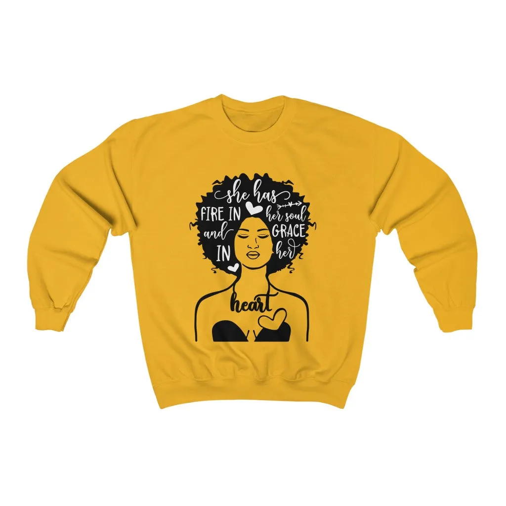 "SHE HAS THAT FIRE" Pullover