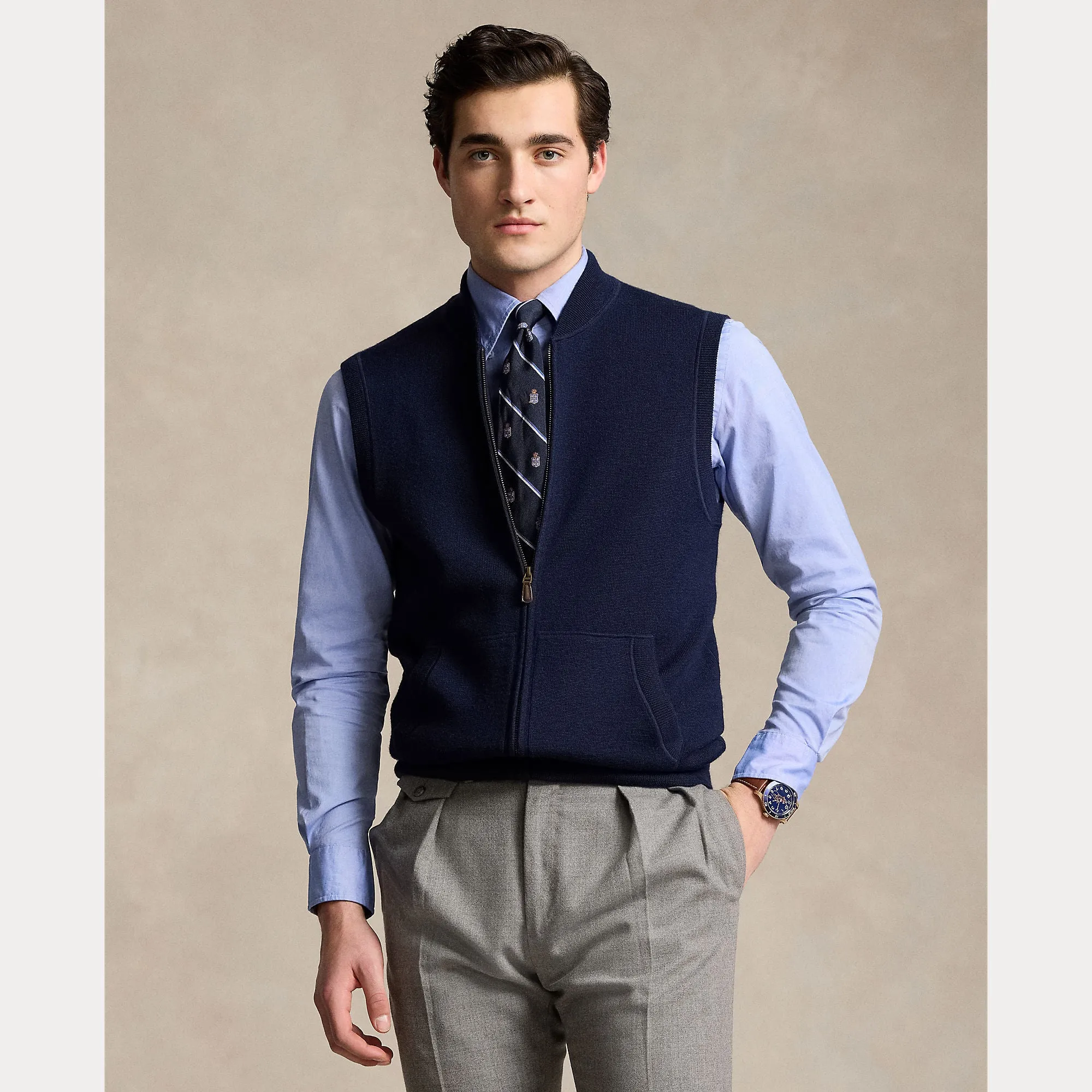 Ralph Lauren Mens Sleeveless vest Hunter