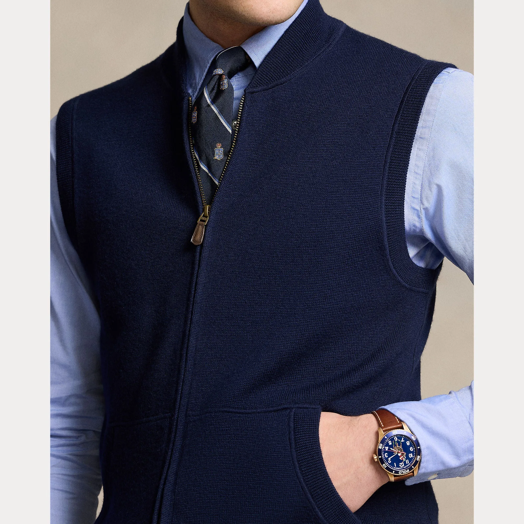 Ralph Lauren Mens Sleeveless vest Hunter